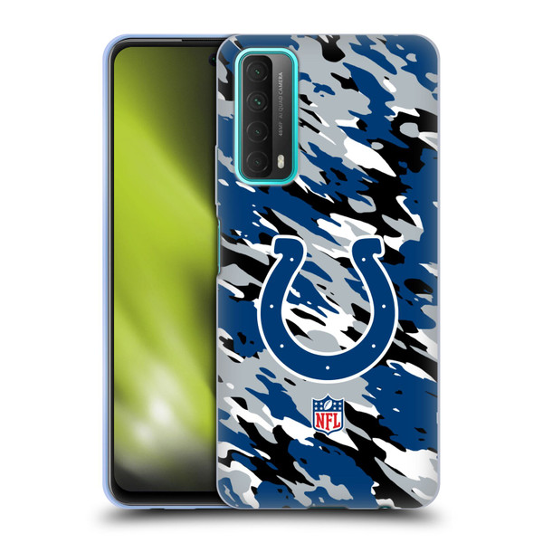 NFL Indianapolis Colts Logo Camou Soft Gel Case for Huawei P Smart (2021)