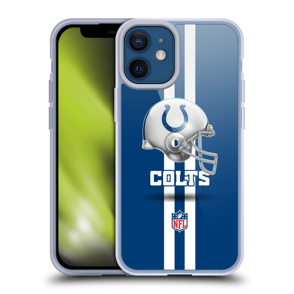 NFL Indianapolis Colts Logo Helmet Soft Gel Case for Apple iPhone 12 Mini