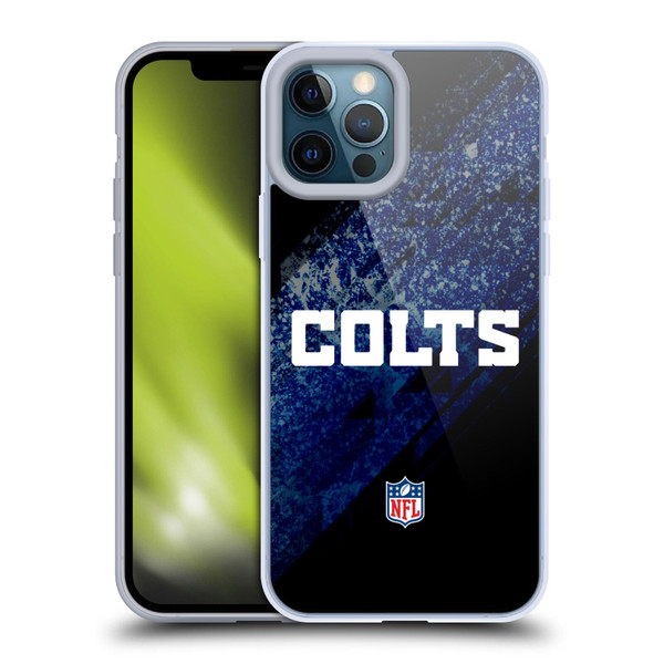 NFL Indianapolis Colts Logo Blur Soft Gel Case for Apple iPhone 12 Pro Max