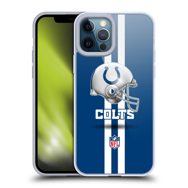 NFL Indianapolis Colts Logo Helmet Soft Gel Case for Apple iPhone 12 Pro Max