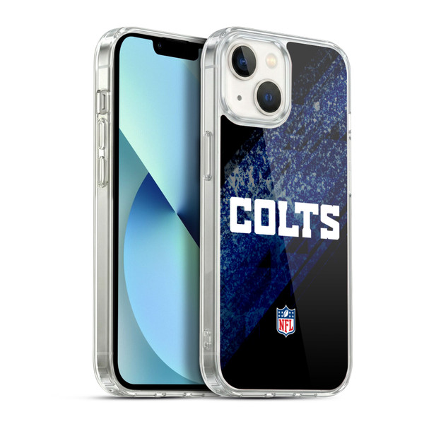 NFL Indianapolis Colts Logo Blur Soft Gel Case for Apple iPhone 13