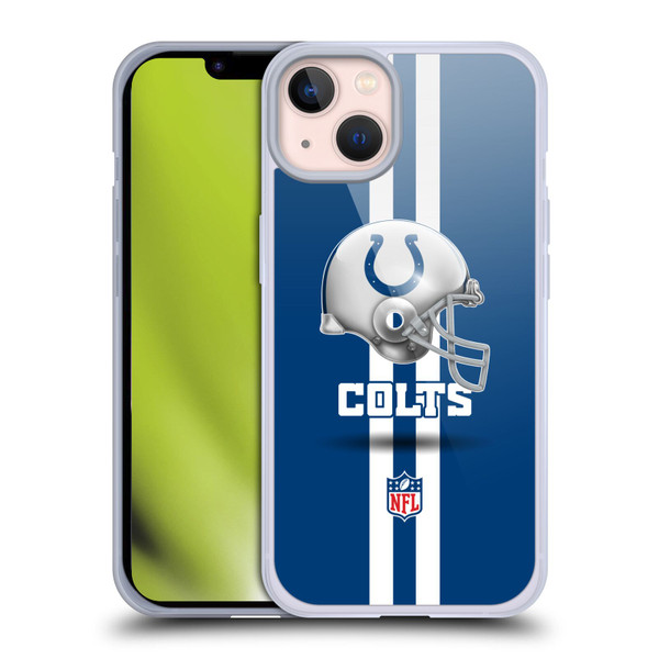 NFL Indianapolis Colts Logo Helmet Soft Gel Case for Apple iPhone 13