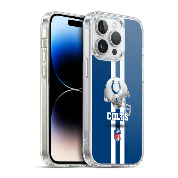 NFL Indianapolis Colts Logo Helmet Soft Gel Case for Apple iPhone 13 Pro & MagSafe
