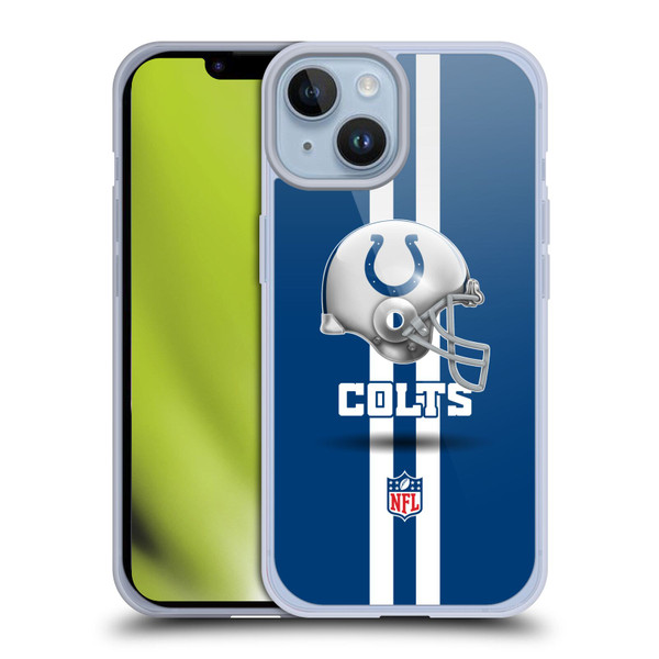 NFL Indianapolis Colts Logo Helmet Soft Gel Case for Apple iPhone 14