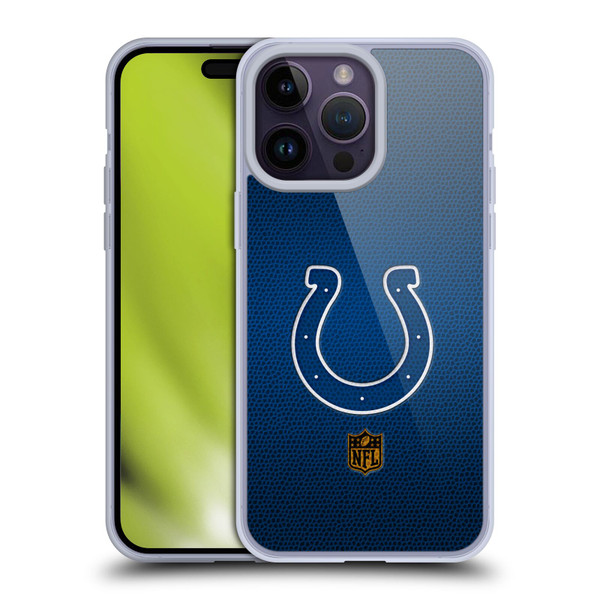 NFL Indianapolis Colts Logo Football Soft Gel Case for Apple iPhone 14 Pro Max