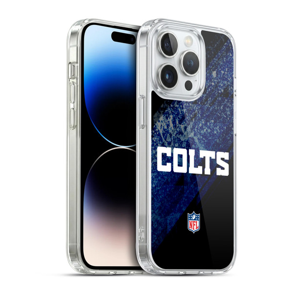 NFL Indianapolis Colts Logo Blur Soft Gel Case for Apple iPhone 14 Pro & MagSafe