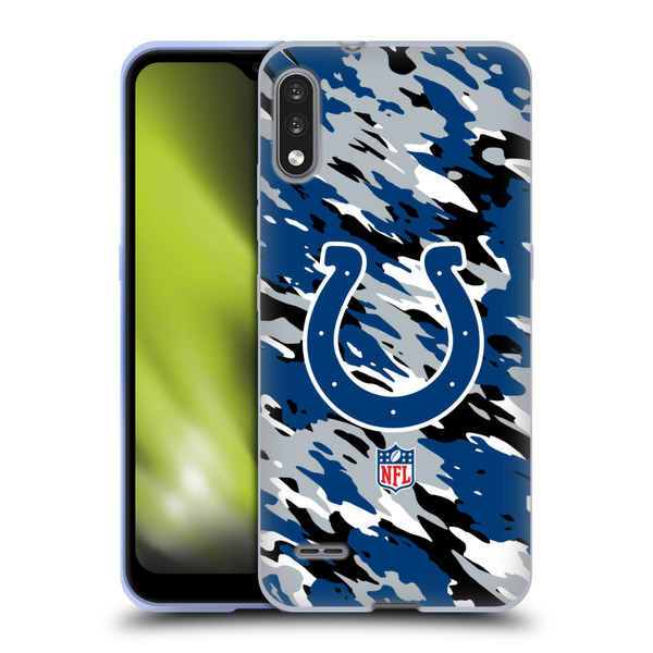 NFL Indianapolis Colts Logo Camou Soft Gel Case for LG K22