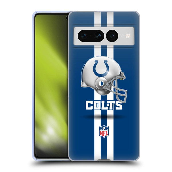 NFL Indianapolis Colts Logo Helmet Soft Gel Case for Google Pixel 7 Pro