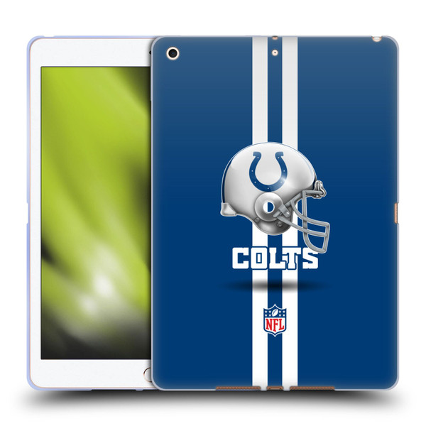 NFL Indianapolis Colts Logo Helmet Soft Gel Case for Apple iPad 10.2 2019/2020/2021