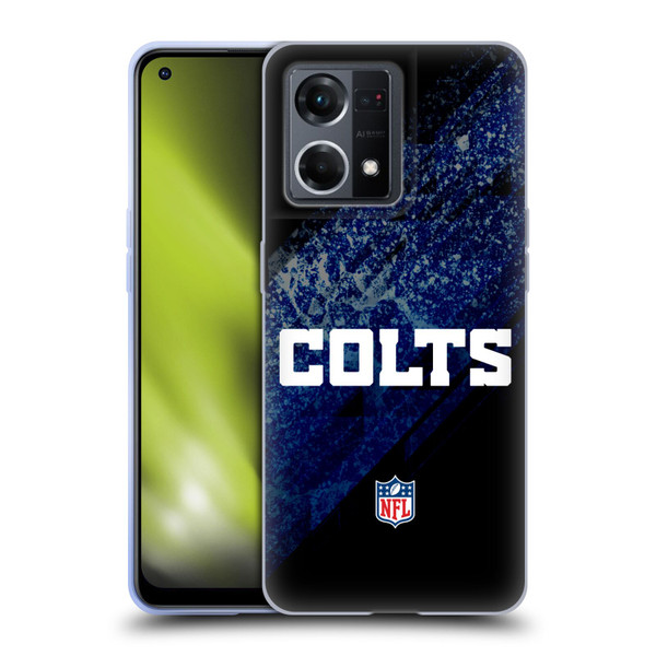 NFL Indianapolis Colts Logo Blur Soft Gel Case for OPPO Reno8 4G