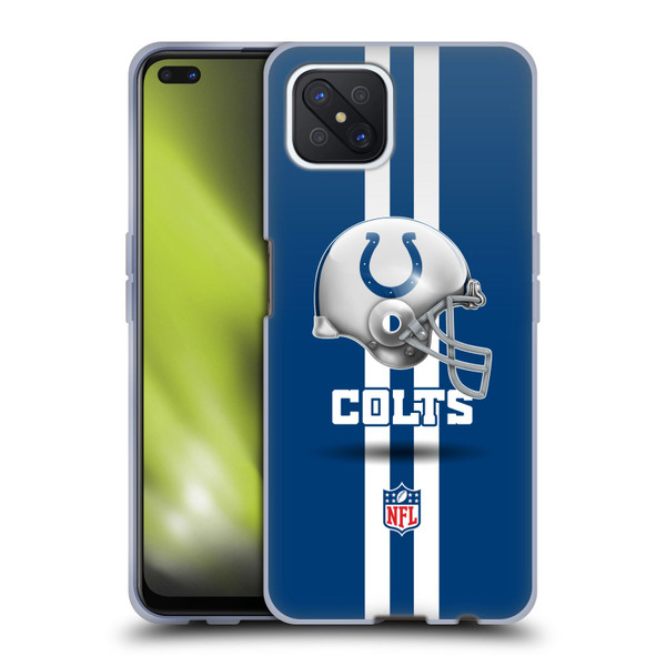 NFL Indianapolis Colts Logo Helmet Soft Gel Case for OPPO Reno4 Z 5G