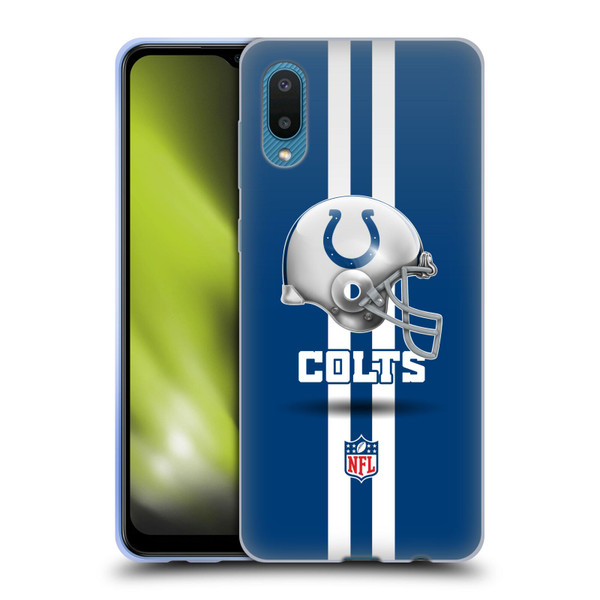 NFL Indianapolis Colts Logo Helmet Soft Gel Case for Samsung Galaxy A02/M02 (2021)