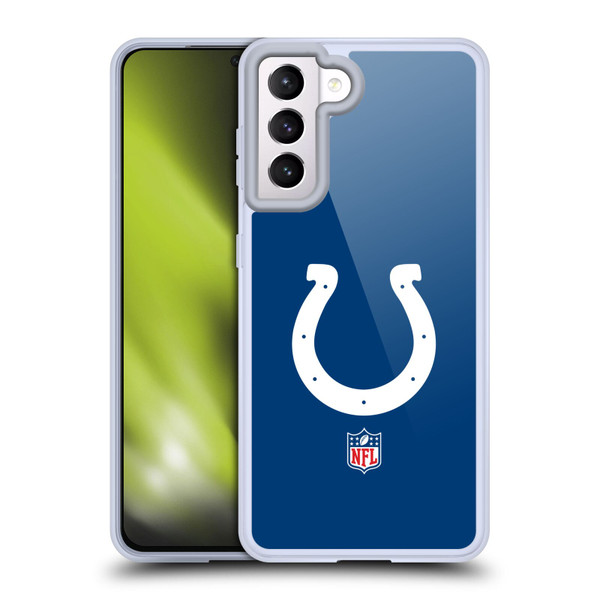 NFL Indianapolis Colts Logo Plain Soft Gel Case for Samsung Galaxy S21 5G