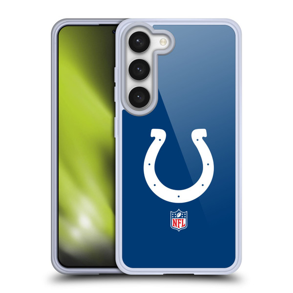 NFL Indianapolis Colts Logo Plain Soft Gel Case for Samsung Galaxy S23 5G