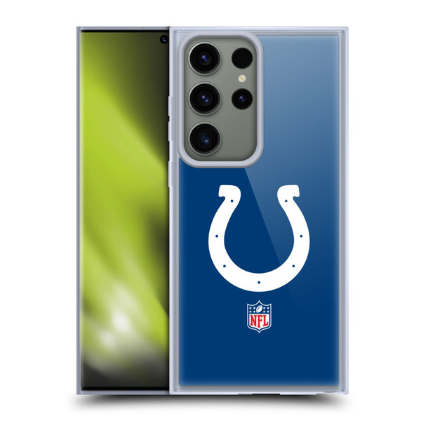 NFL Indianapolis Colts Logo Plain Soft Gel Case for Samsung Galaxy S23 Ultra 5G
