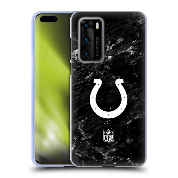 NFL Indianapolis Colts Artwork Marble Soft Gel Case for Huawei P40 5G