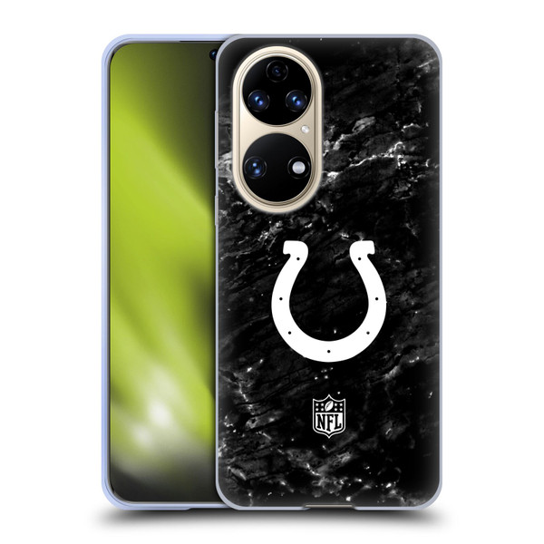 NFL Indianapolis Colts Artwork Marble Soft Gel Case for Huawei P50