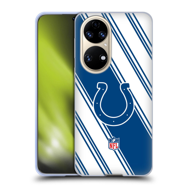 NFL Indianapolis Colts Artwork Stripes Soft Gel Case for Huawei P50