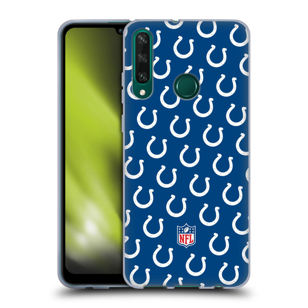 NFL Indianapolis Colts Artwork Patterns Soft Gel Case for Huawei Y6p