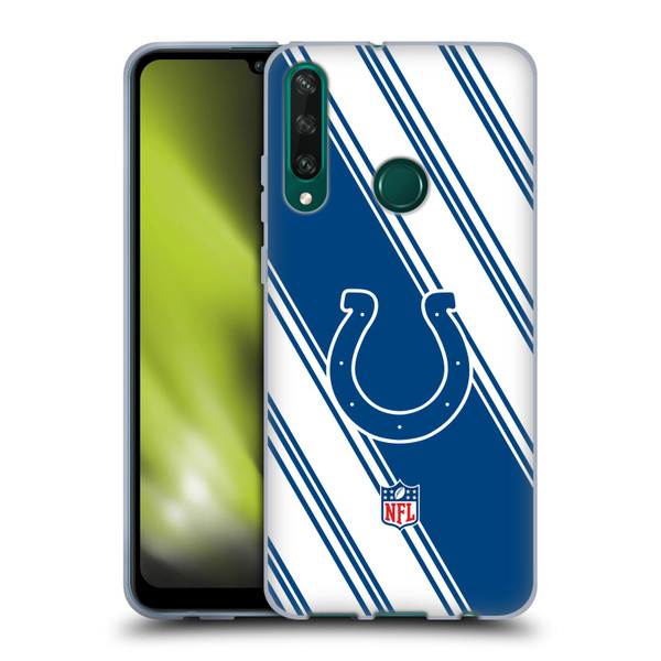 NFL Indianapolis Colts Artwork Stripes Soft Gel Case for Huawei Y6p