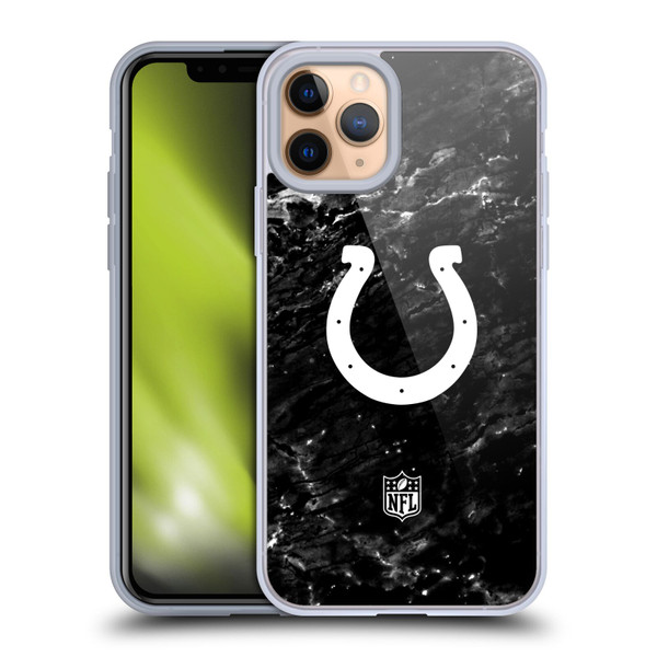 NFL Indianapolis Colts Artwork Marble Soft Gel Case for Apple iPhone 11 Pro