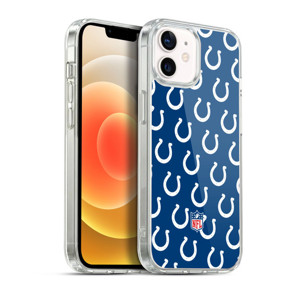 NFL Indianapolis Colts Artwork Patterns Soft Gel Case for Apple iPhone 12 / iPhone 12 Pro & MagSafe