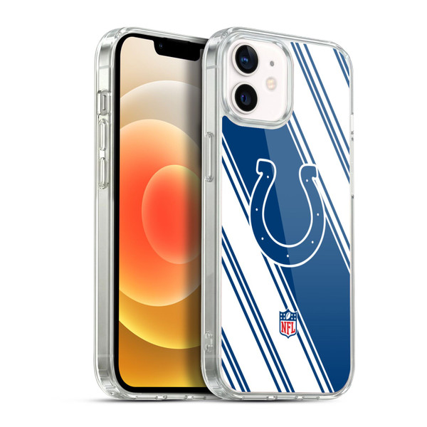 NFL Indianapolis Colts Artwork Stripes Soft Gel Case for Apple iPhone 12 / iPhone 12 Pro & MagSafe