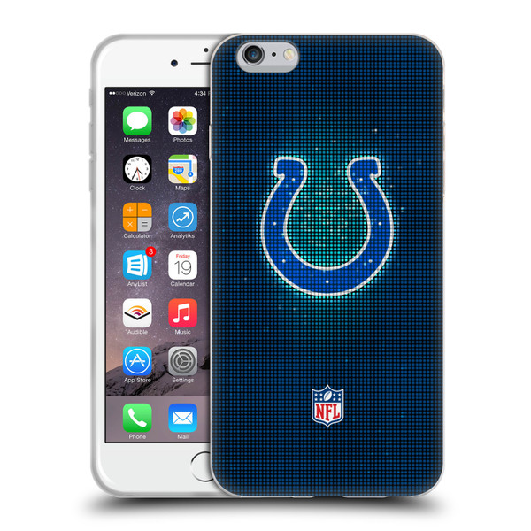 NFL Indianapolis Colts Artwork LED Soft Gel Case for Apple iPhone 6 Plus / iPhone 6s Plus