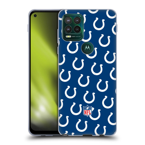 NFL Indianapolis Colts Artwork Patterns Soft Gel Case for Motorola Moto G Stylus 5G 2021