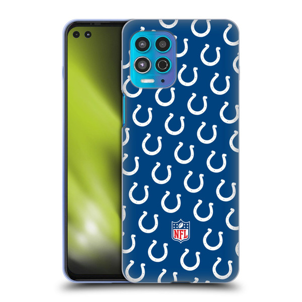 NFL Indianapolis Colts Artwork Patterns Soft Gel Case for Motorola Moto G100