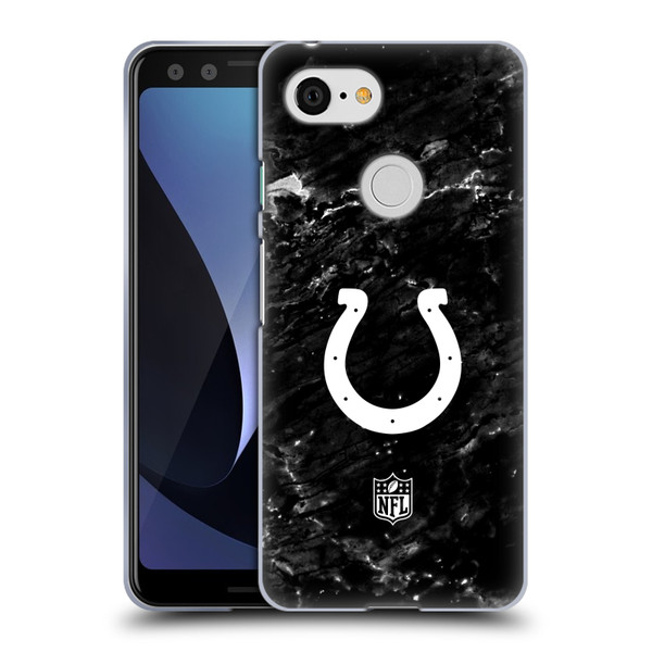 NFL Indianapolis Colts Artwork Marble Soft Gel Case for Google Pixel 3