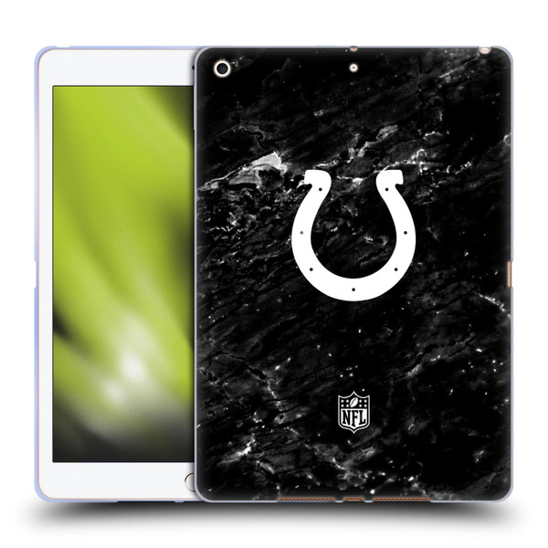 NFL Indianapolis Colts Artwork Marble Soft Gel Case for Apple iPad 10.2 2019/2020/2021