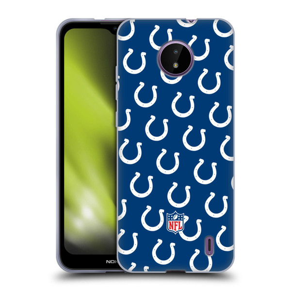 NFL Indianapolis Colts Artwork Patterns Soft Gel Case for Nokia C10 / C20