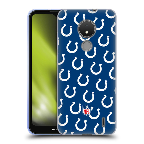 NFL Indianapolis Colts Artwork Patterns Soft Gel Case for Nokia C21