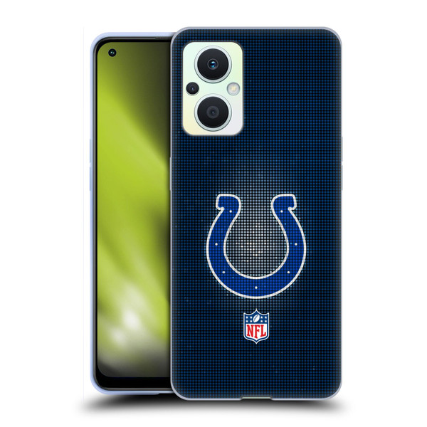 NFL Indianapolis Colts Artwork LED Soft Gel Case for OPPO Reno8 Lite