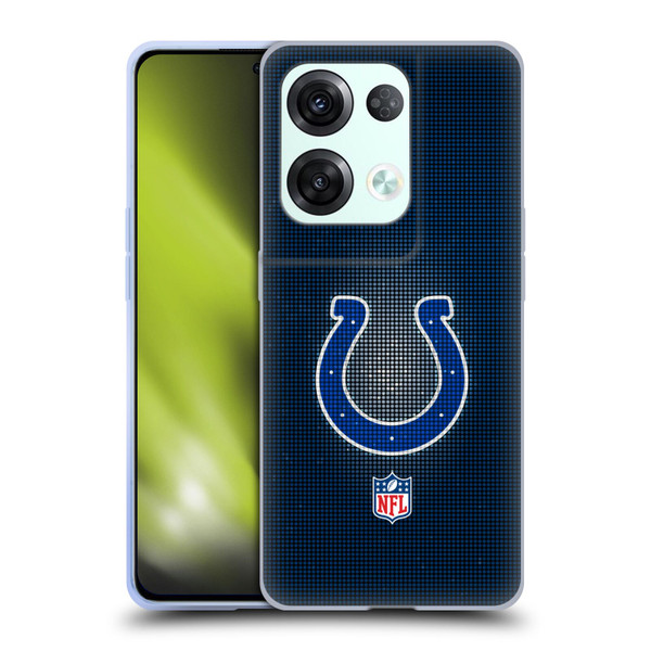 NFL Indianapolis Colts Artwork LED Soft Gel Case for OPPO Reno8 Pro
