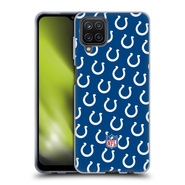 NFL Indianapolis Colts Artwork Patterns Soft Gel Case for Samsung Galaxy A12 (2020)