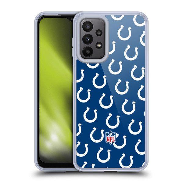 NFL Indianapolis Colts Artwork Patterns Soft Gel Case for Samsung Galaxy A23 / 5G (2022)