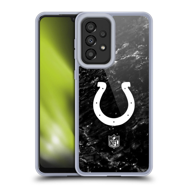 NFL Indianapolis Colts Artwork Marble Soft Gel Case for Samsung Galaxy A33 5G (2022)
