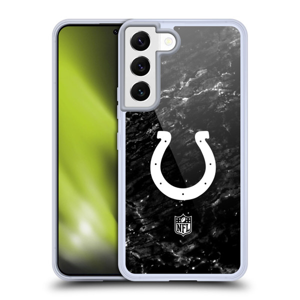NFL Indianapolis Colts Artwork Marble Soft Gel Case for Samsung Galaxy S22 5G