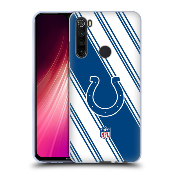 NFL Indianapolis Colts Artwork Stripes Soft Gel Case for Xiaomi Redmi Note 8T