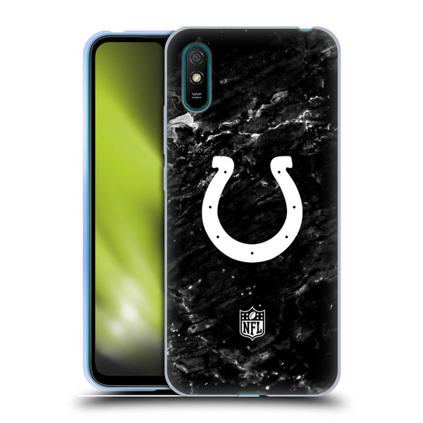 NFL Indianapolis Colts Artwork Marble Soft Gel Case for Xiaomi Redmi 9A / Redmi 9AT