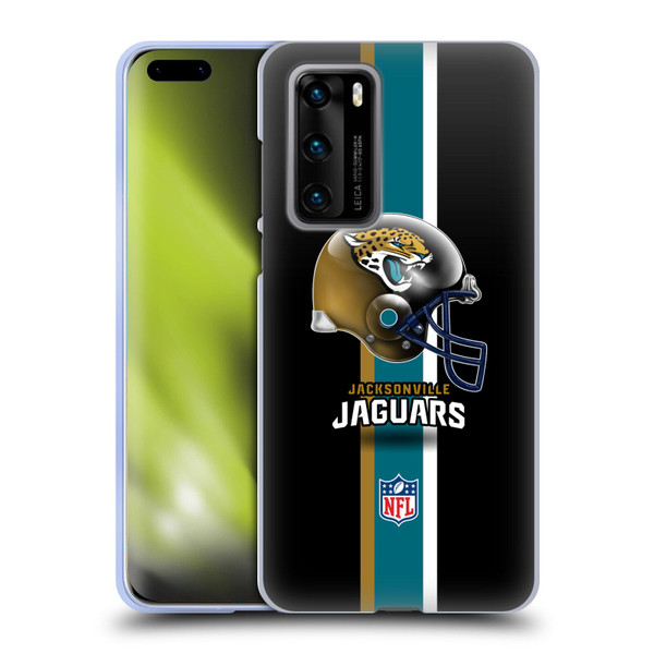 NFL Jacksonville Jaguars Logo Helmet Soft Gel Case for Huawei P40 5G