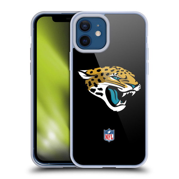 NFL Jacksonville Jaguars Logo Plain Soft Gel Case for Apple iPhone 12 / iPhone 12 Pro