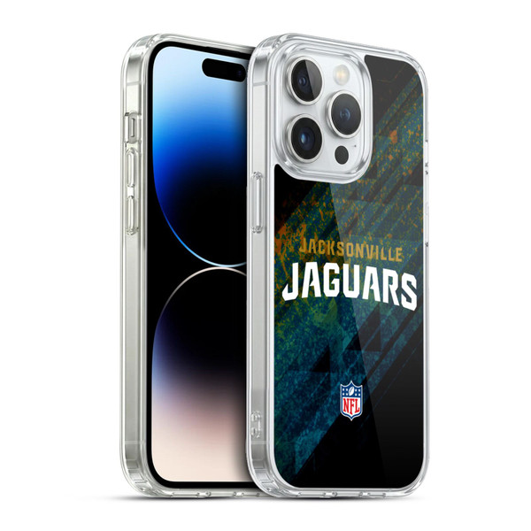 NFL Jacksonville Jaguars Logo Blur Soft Gel Case for Apple iPhone 13 Pro & MagSafe