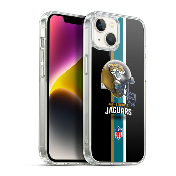 NFL Jacksonville Jaguars Logo Helmet Soft Gel Case for Apple iPhone 14 Plus & MagSafe