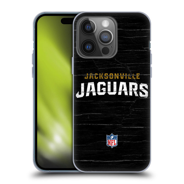 NFL Jacksonville Jaguars Logo Distressed Look Soft Gel Case for Apple iPhone 14 Pro