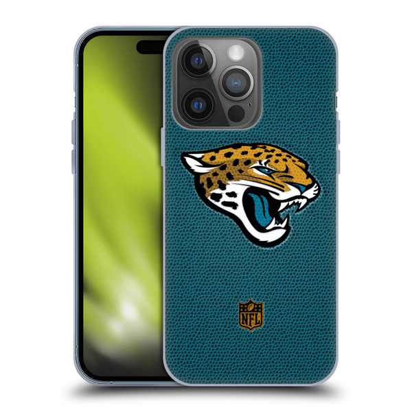 NFL Jacksonville Jaguars Logo Football Soft Gel Case for Apple iPhone 14 Pro