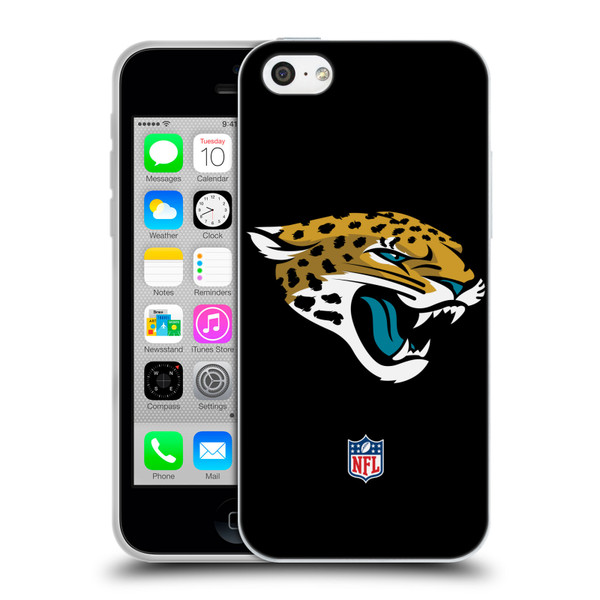 NFL Jacksonville Jaguars Logo Plain Soft Gel Case for Apple iPhone 5c