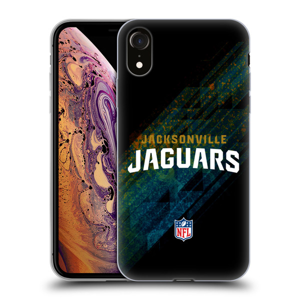 NFL Jacksonville Jaguars Logo Blur Soft Gel Case for Apple iPhone XR